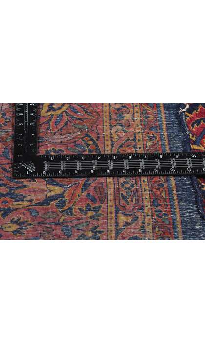 9 x 12 Antique Persian Sarouk Rug 79151