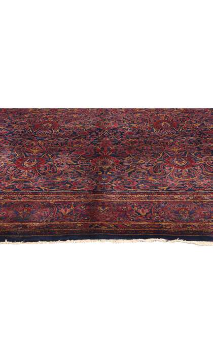 9 x 12 Antique Persian Sarouk Rug 79151