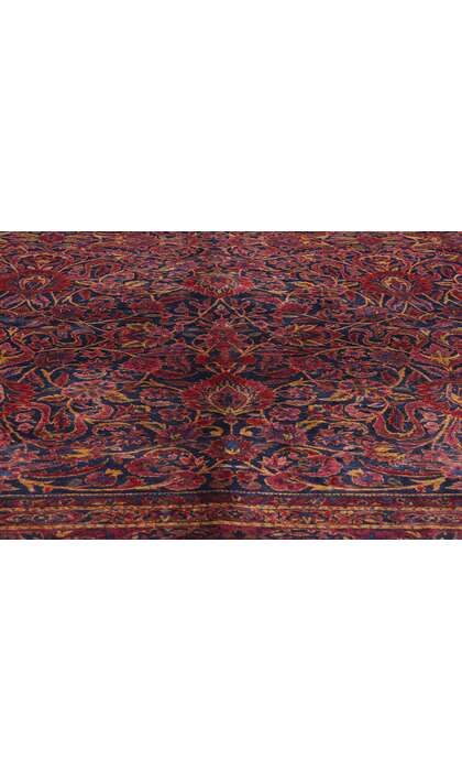 9 x 12 Antique Persian Sarouk Rug 79151