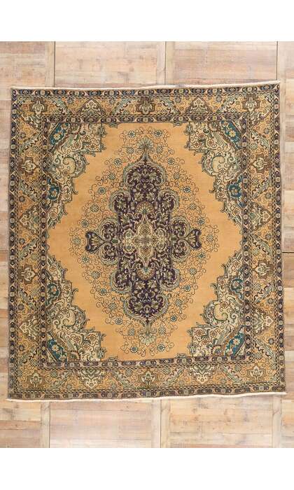 10 x 11 Vintage Persian Tabriz Rug 76452