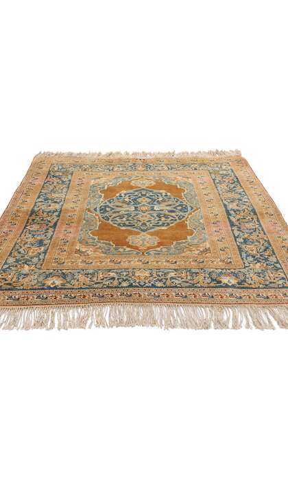 4 x 5 Antique Persian Tabriz Rug 79132