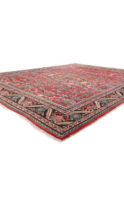 11 x 14 Vintage Red Persian Mahal Rug 79145