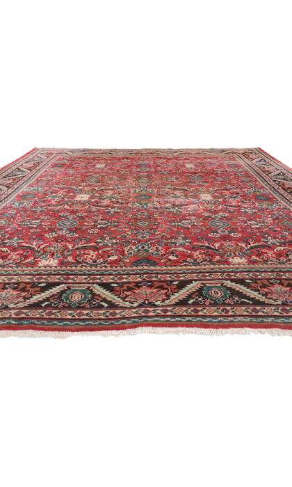 11 x 14 Vintage Red Persian Mahal Rug 79145