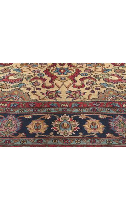 8 x 11 Vintage Romanian Isfahan Rug 74660