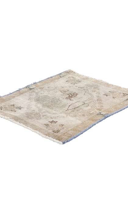 2 x 2 Distressed Antique Persian Hamadan Rug 79123