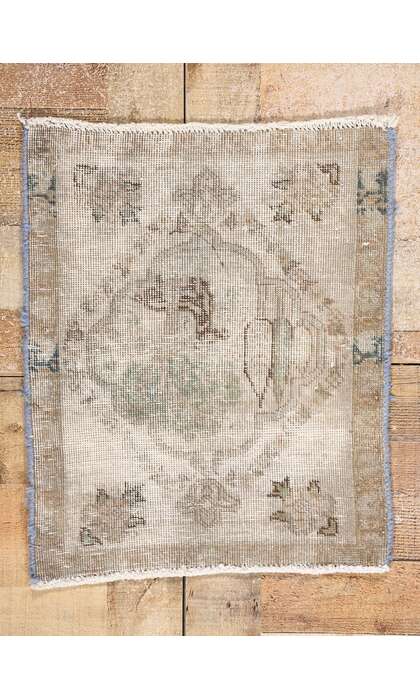 2 x 2 Distressed Antique Persian Hamadan Rug 79123