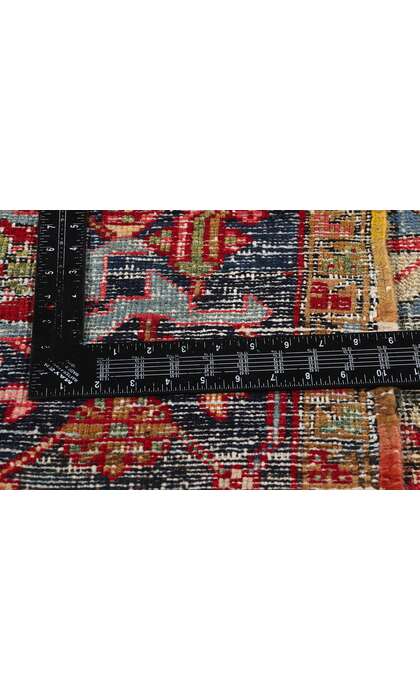 9 x 11 Distressed Antique Persian Heriz Rug 79129