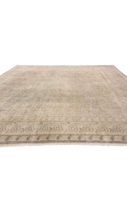 10 x 13 Distressed Antique Persian Kashan Rug 79122
