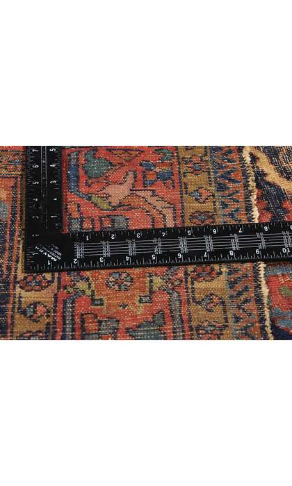 5 x 6 Distressed Antique Persian Lilihan Rug 79001