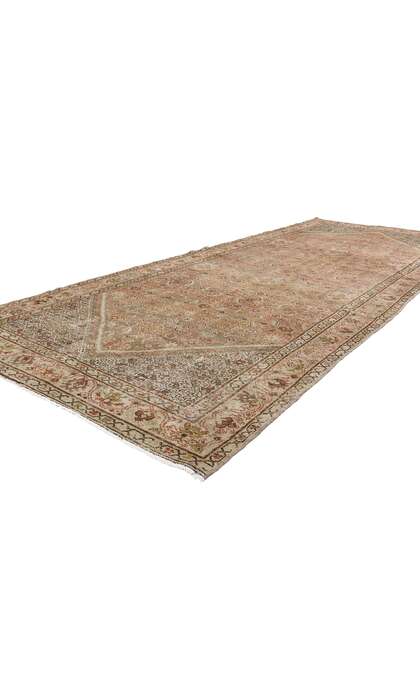 5 x 13 Distressed Antique Persian Malayer Rug 61372