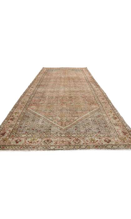 5 x 13 Distressed Antique Persian Malayer Rug 61372