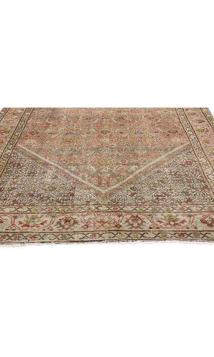 5 x 13 Distressed Antique Persian Malayer Rug 61372