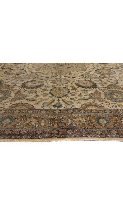 9 x 12 Distressed Antique Persian Tabriz Rug 73338