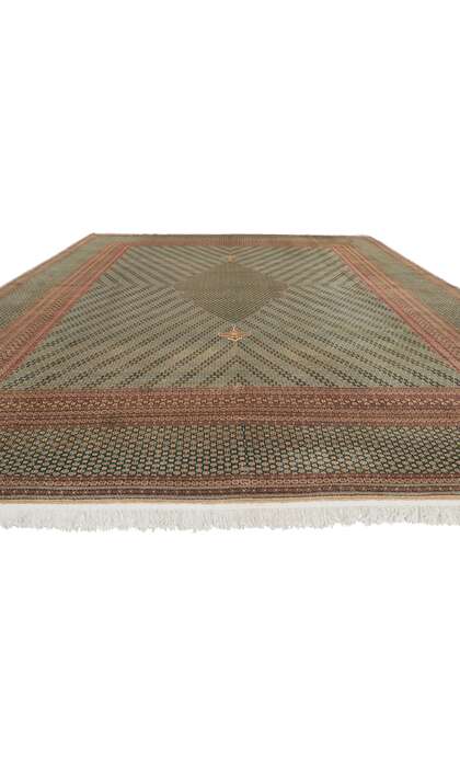 10 x 13 Signed Rashid Farrokhi Vintage Persian Kerman Rug 53743