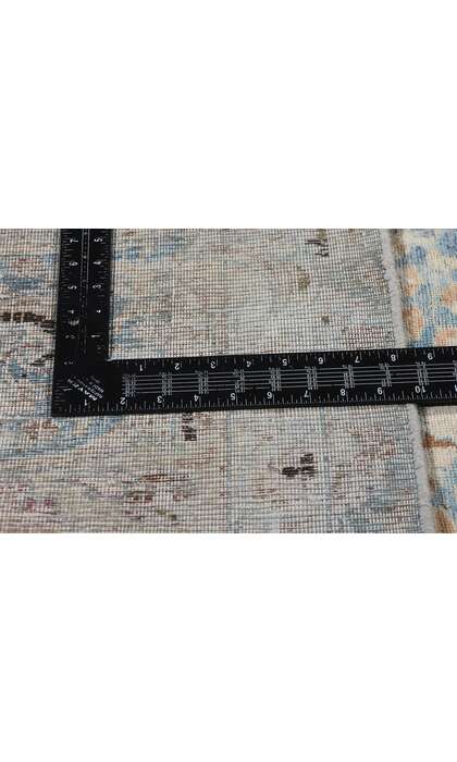 9 x 12 Distressed Signed Antique Persian Vase Mashhad Rug 61355