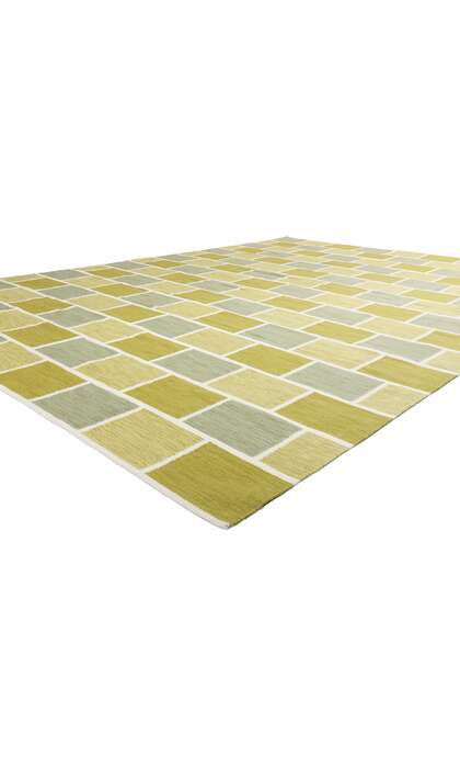 10 x 14 Scandinavian Modern Swedish Inspired Kilim Rug 31341