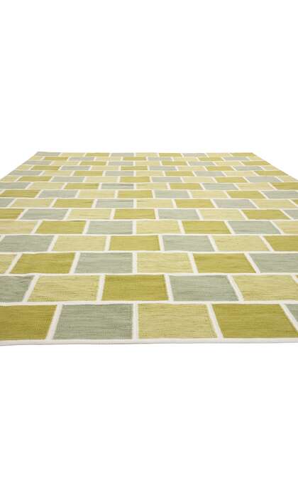 10 x 14 Scandinavian Modern Swedish Inspired Kilim Rug 31341