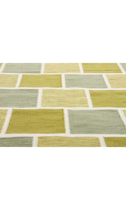 10 x 14 Scandinavian Modern Swedish Inspired Kilim Rug 31341