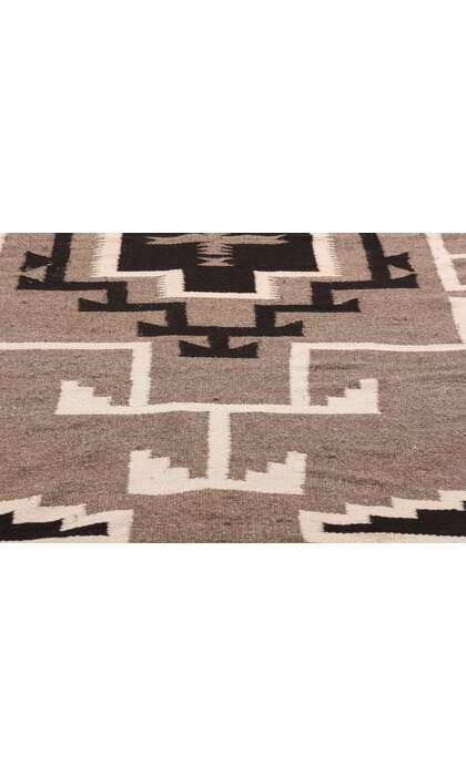4 x 7 Antique Two Grey Hills Navajo Rug 79135