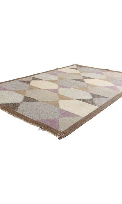 5 x 8 Ulla Parkdal Vintage Swedish Rollakan Rug 79058