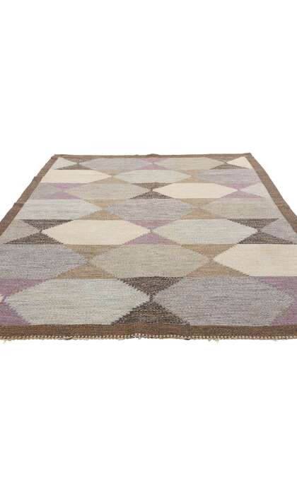 5 x 8 Ulla Parkdal Vintage Swedish Rollakan Rug 79058