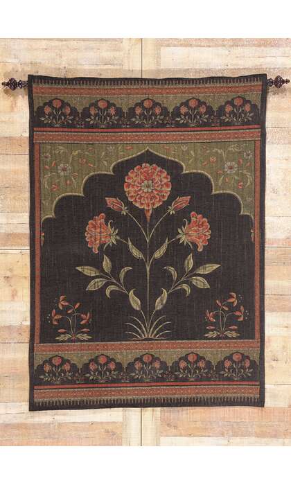 4 x 6 Vintage European Lotus Tapestry 79074