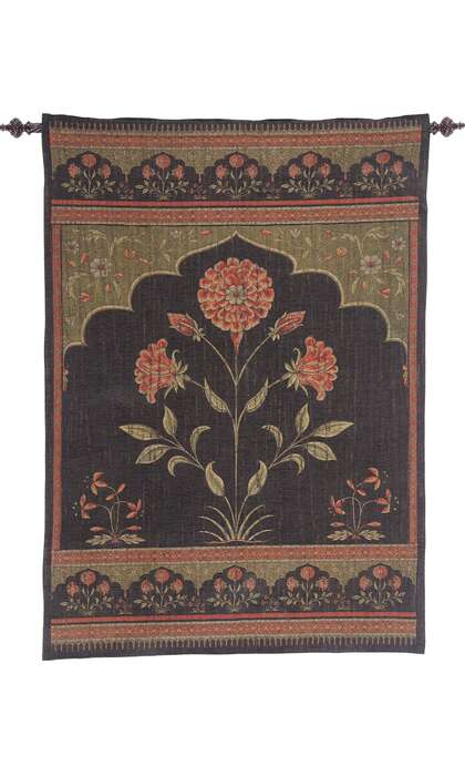 4 x 6 Vintage European Lotus Tapestry 79074