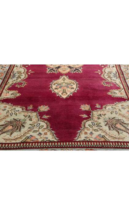 4 x 18 Vintage Red Persian Tabriz Rug Runner 61356