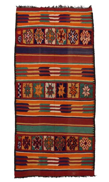 6 x 13 Vintage Moroccan Kilim Rug 20416