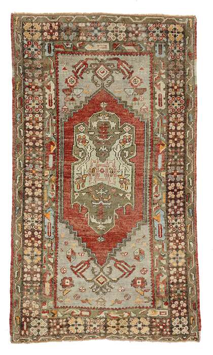 3 x 6 Vintage Oushak Rug 52257