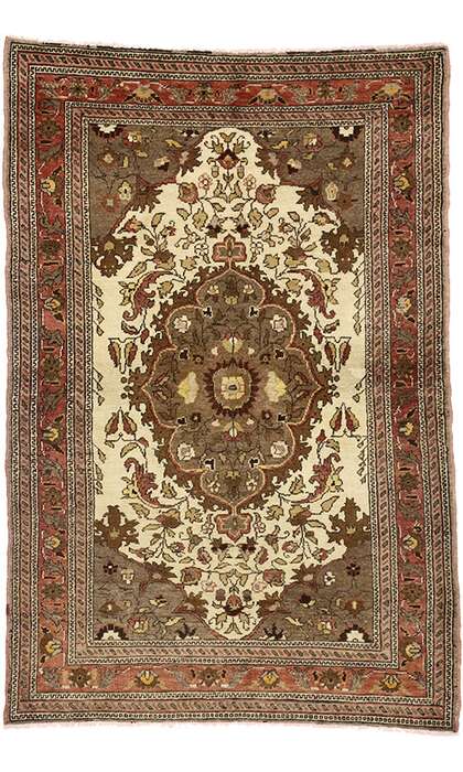 4 x 6 Vintage Oushak Rug 50094