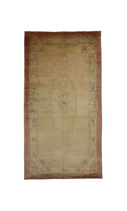 12 x 23 Antique Savonnerie Rug 74231