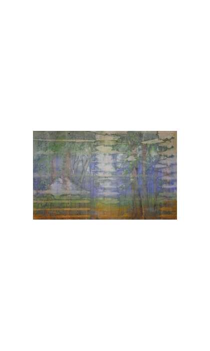 8 x 14 Antique American Abstract Painting Rug 74348