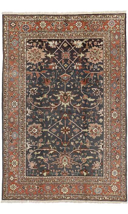 6 x 9 Vintage Indian Rug 74642