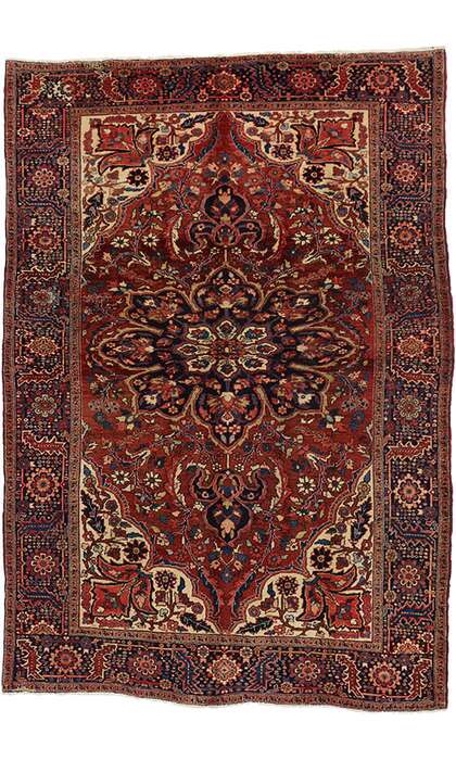 8 x 11 Vintage Heriz Rug 76183
